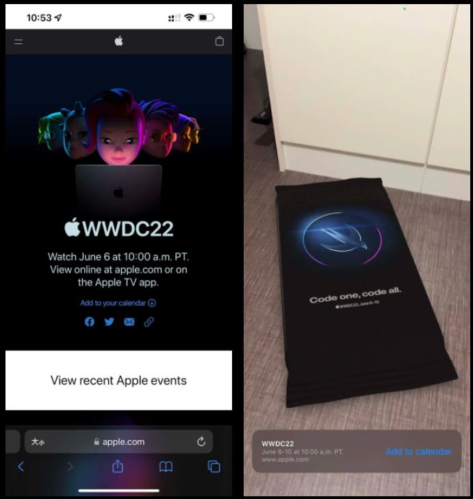 苹果WWDC 2022 AR彩蛋现身