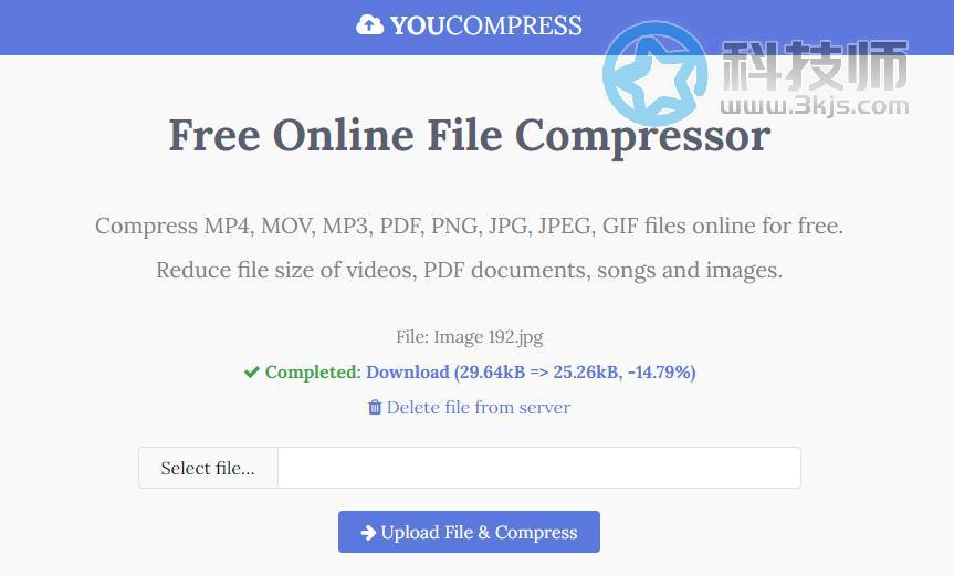 YouCompress - 在线压缩文件