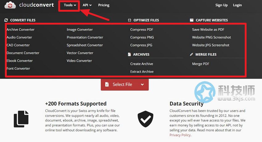 Cloudconvert_全能在线格式转换工具[支持音乐/视频/图片等]