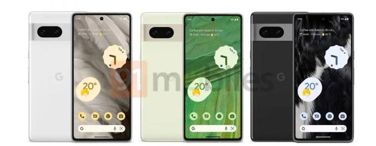 Google Pixel 7 和 Pixel 7 Pro 正面和背面渲染图曝光，售价 599 美元起