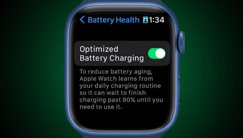 watchOS 9 提供 Apple Watch 优化电池充电功能