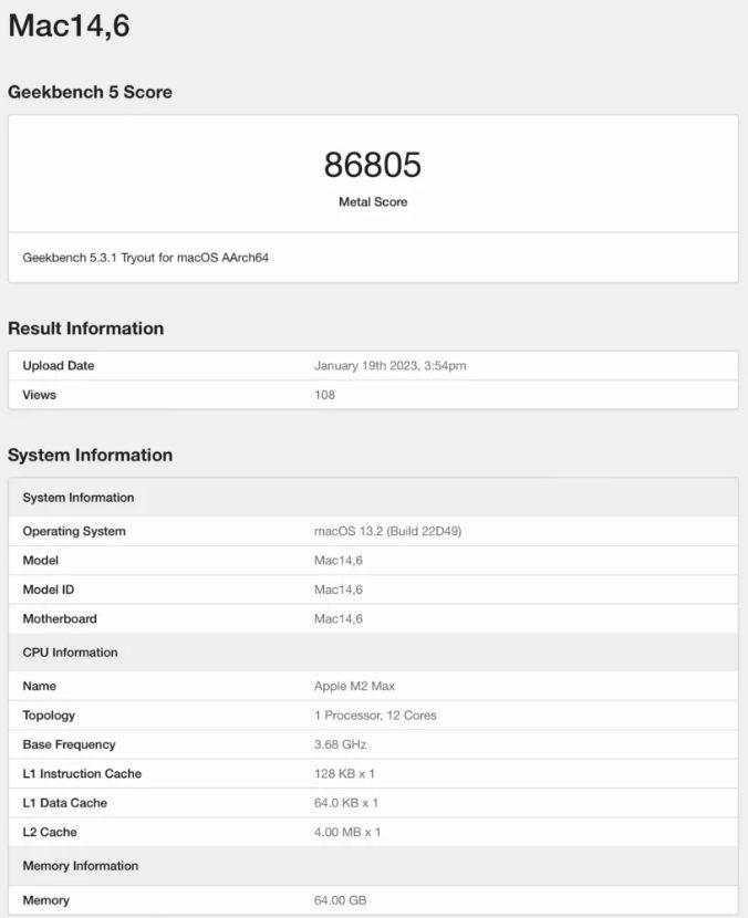 M2 Max 版 MacBook Pro 跑分爆光：究竟有多快？