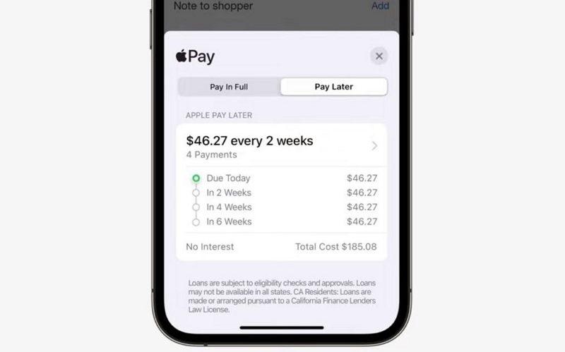 苹果CEO确认 Apple Pay Later 即将推出