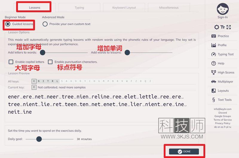 Keybr_英文打字练习(含教程)
