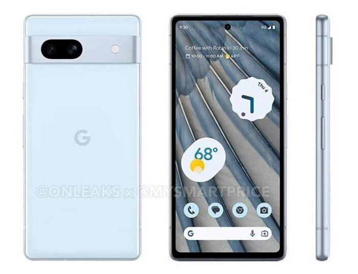 Google Pixel 7a 渲染图曝光：并将推出全新淡蓝色