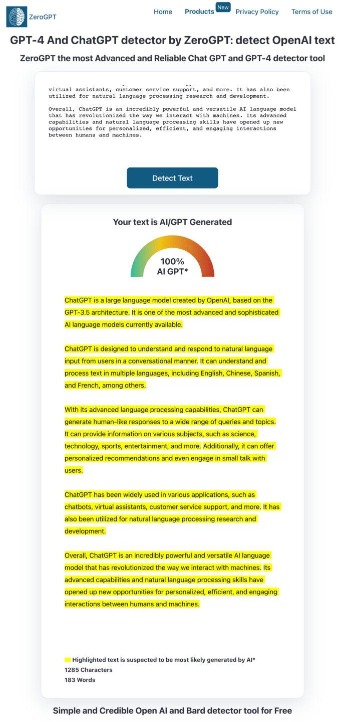 ZeroGPT_AI文章检测识别工具(含教程)