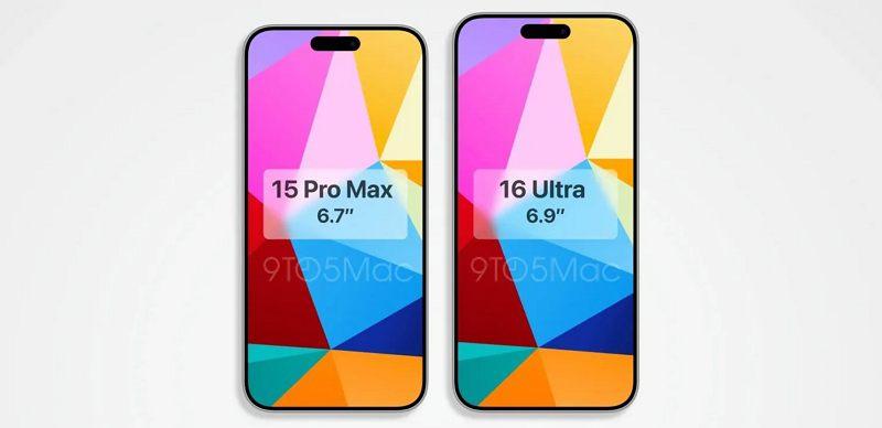 6.9 寸 iPhone 16 Ultra CAD 图来了！屏幕跟 Pro Max 差别较大