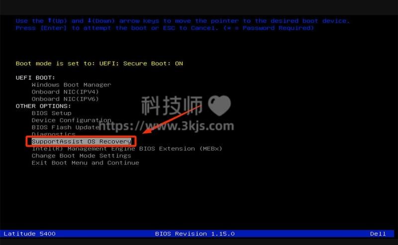 SupportAssist OS Recovery - Dell设备的系统恢复工具