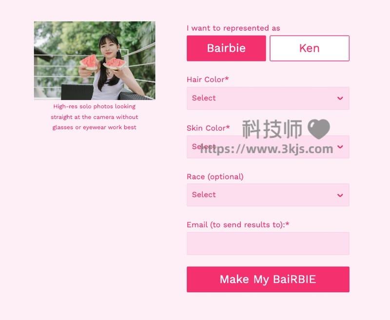 bairbie.me - 芭比娃娃图片效果在线转换工具(含教程)