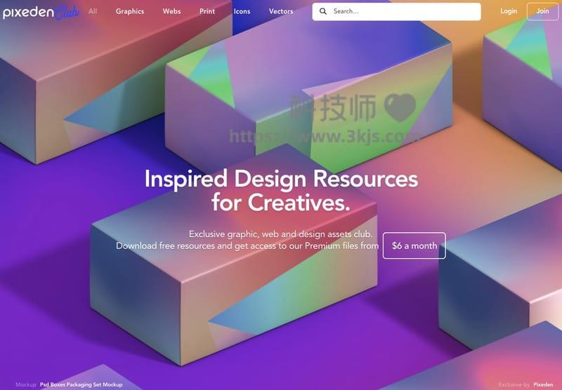 Pixeden - 设计素材下载网站