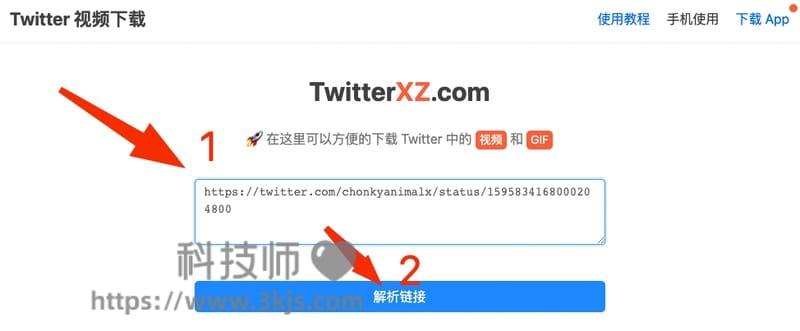 TwitterXZ - twitter视频下载的在线工具(含教程)