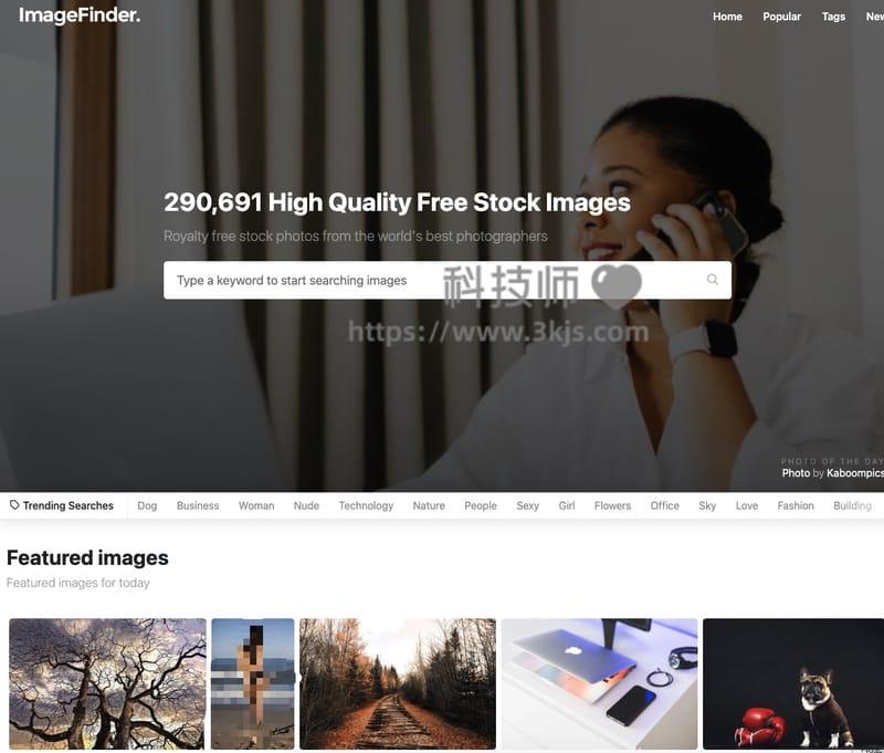 ImageFinder - 免费图片素材库网站(含教程)