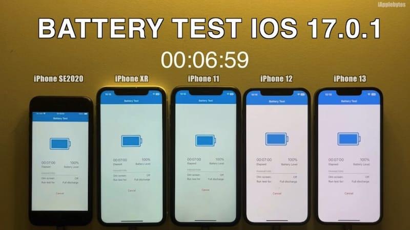 iOS 17.0.1 耗电续航实测：有一款 iPhone 明显改善