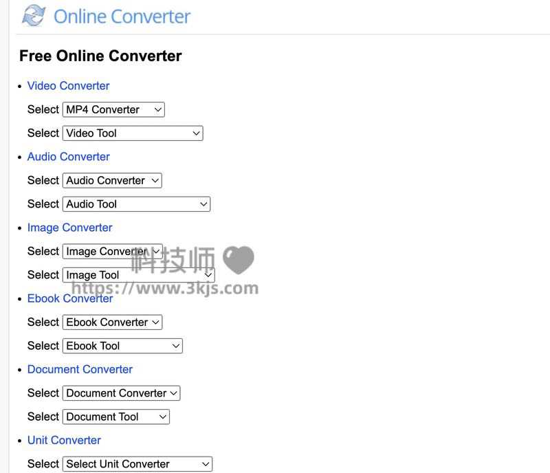 OnlineConverter - 文件在线转换工具(免费)