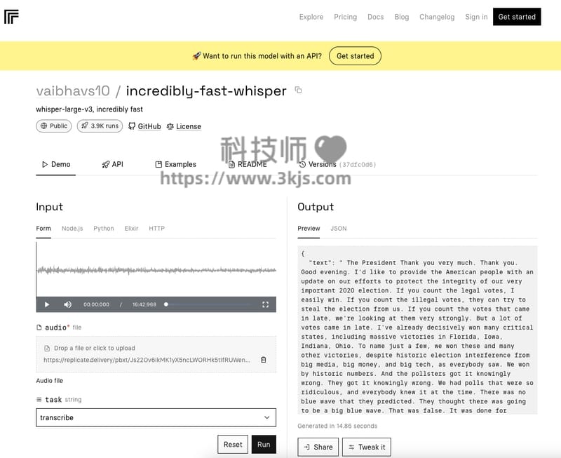 Insanely Fast Whisper - 基于OpenAI Whisper Large v3的语音转文字工具