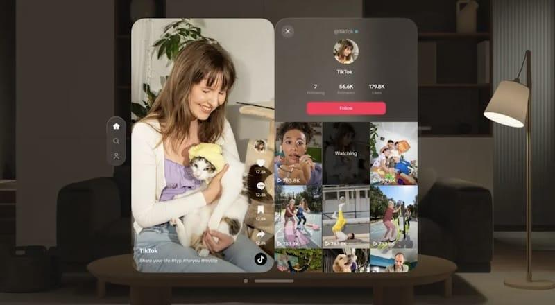 TikTok推出 Vision Pro 专用App