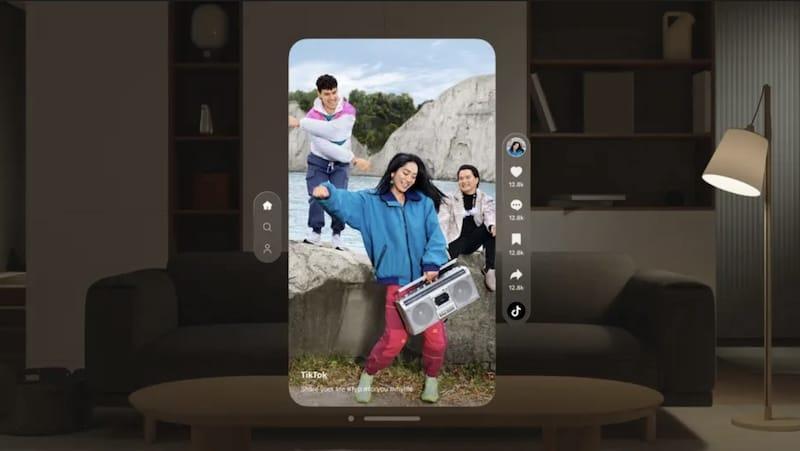 TikTok推出 Vision Pro 专用App