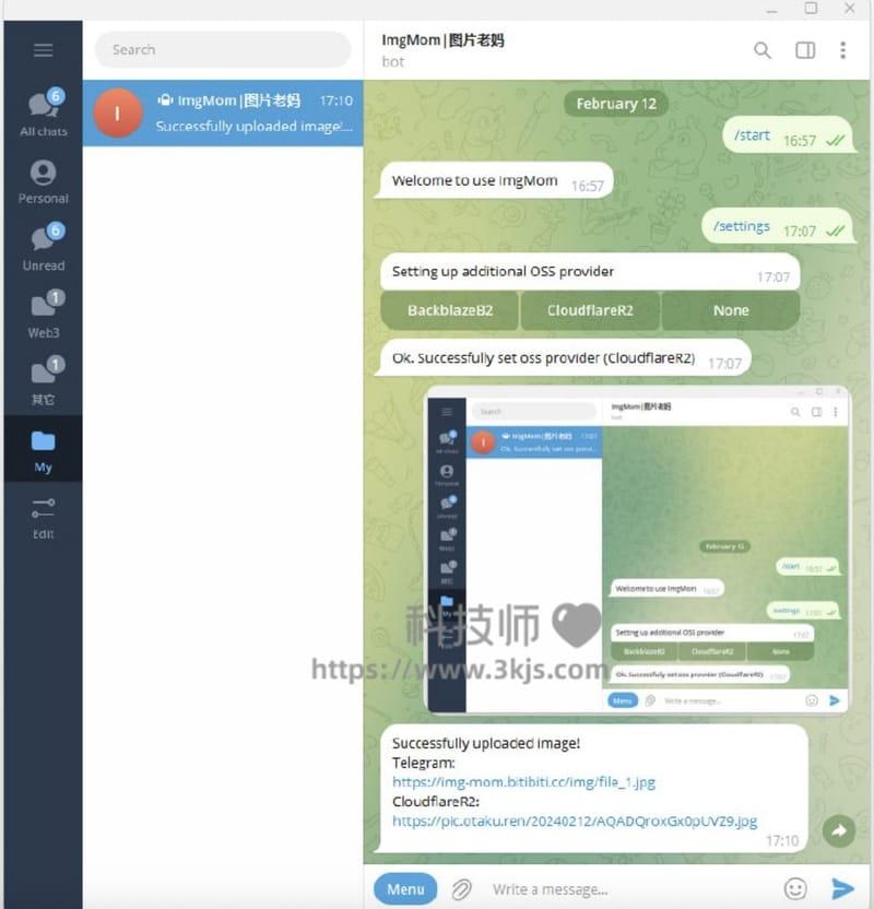 img-mom(图片老妈) ：Telegram图片上传机器人