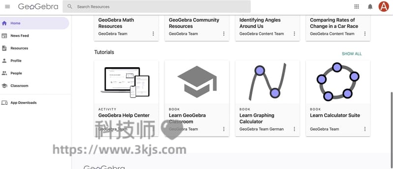 GeoGebra - 数学学习在线平台