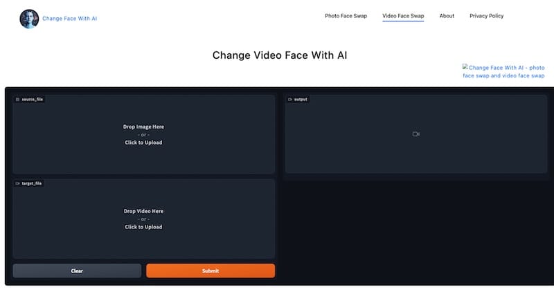 Change Face With AI  - 在线AI换脸工具