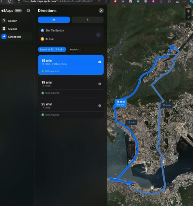 苹果推出网页版Apple Maps ，挑战谷歌地图