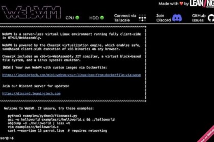 WebVM - 网页浏览器中运行的Linux虚拟机