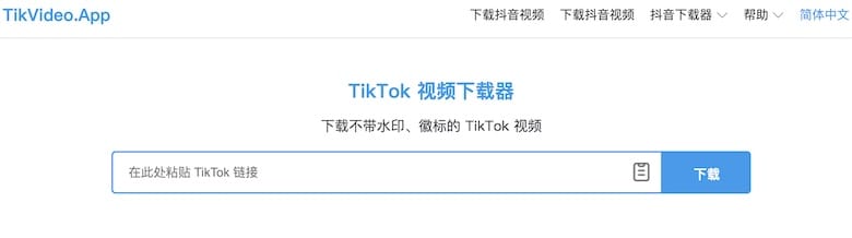 TikVideo.App - 在线TikTok视频下载工具