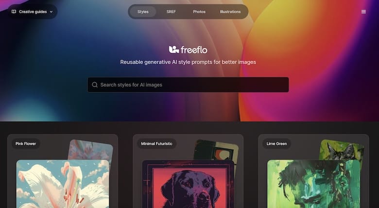 FreeFlo.ai - AI生成图片提示词网站