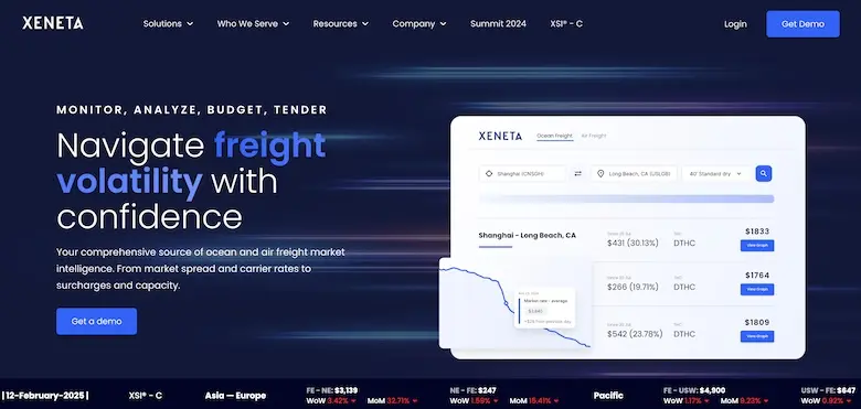 Xeneta - 海运和空运运费分析平台