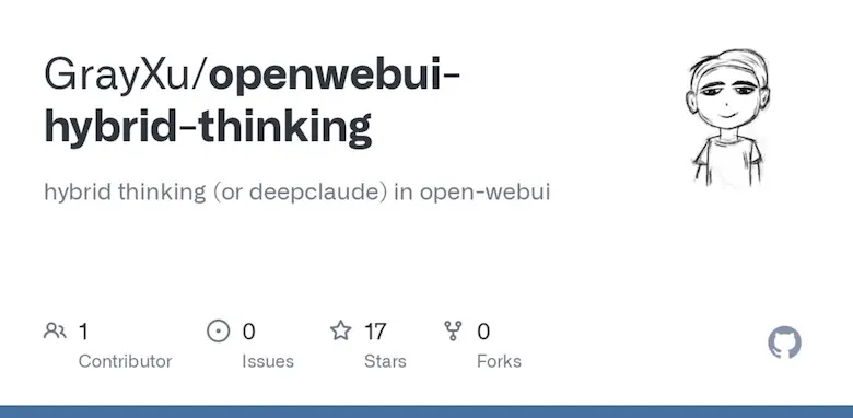 openwebui-hybrid-thinking ：优化人工智能模型的推理过程的工具